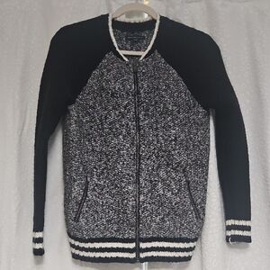 American Eagle Outfitters Black and White Cardigan